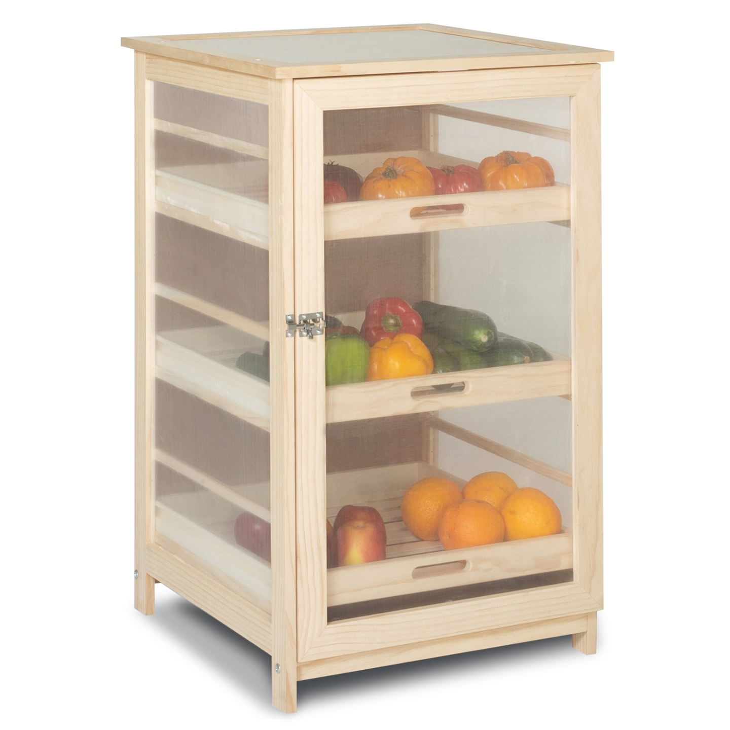 Confezione da 5 contenitori per frutta per frigorifero con scolapasta rimovibili, 4 in 1, contenitori per prodotti con coperchi, a prova di perdite, contenitori per frigorifero, per insalata, bacche