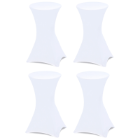Set Di 3 Coperture Elastiche Per Tavolo E Panche Da Birreria - Bianco, 90% Poliestere, 220x70x70 Cm (Tavolo) E 220x25x50 Cm (Panche), Per Feste, Matrimoni E Oktoberfest