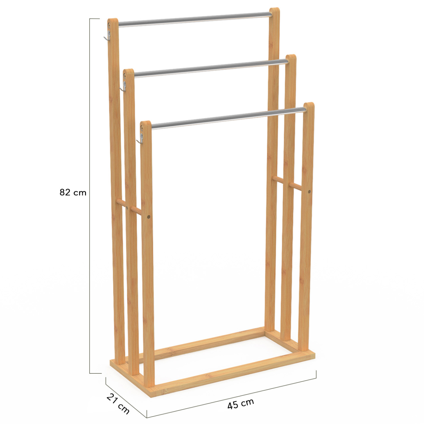Leifheit Stendibiancheria A 3 Livelli 42 Mt Di Stenditura Colore Nero Comfort Tower 420 81691 P 446946
