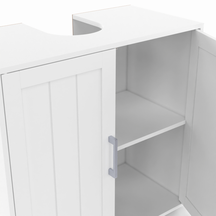 Meuble sous-lavabo salle de bain WALDO bois blanc