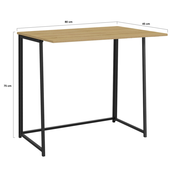 Scrivania pieghevole in stile industriale - DETROIT | ID Market