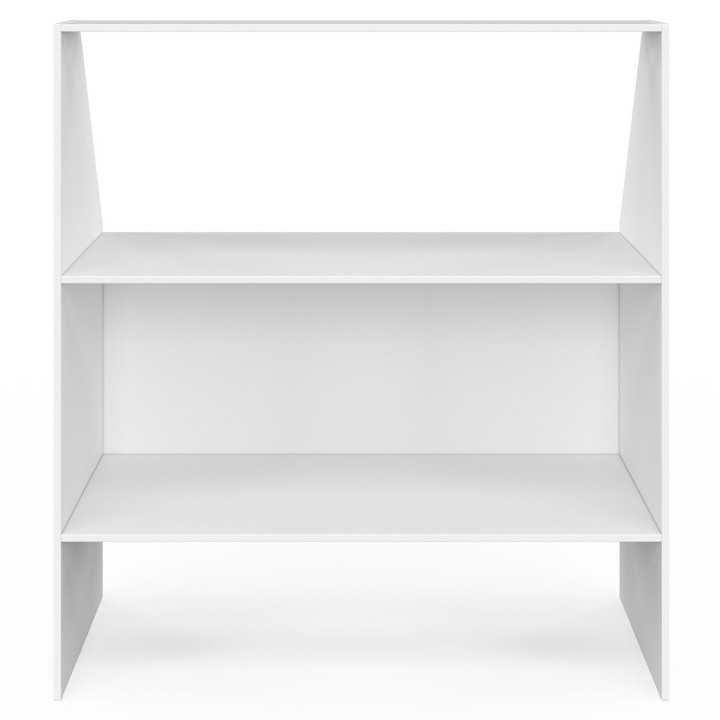 Scaffale inclinato bianco, 2 livelli - TOMI| ID Market