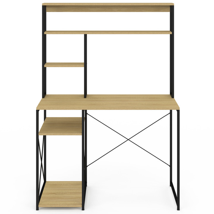 Scrivania di design industriale di DETROIT con ripiani portaoggetti