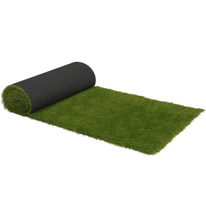 Erba artificiale 1x10 M e 40 mm di spessore | ID Market