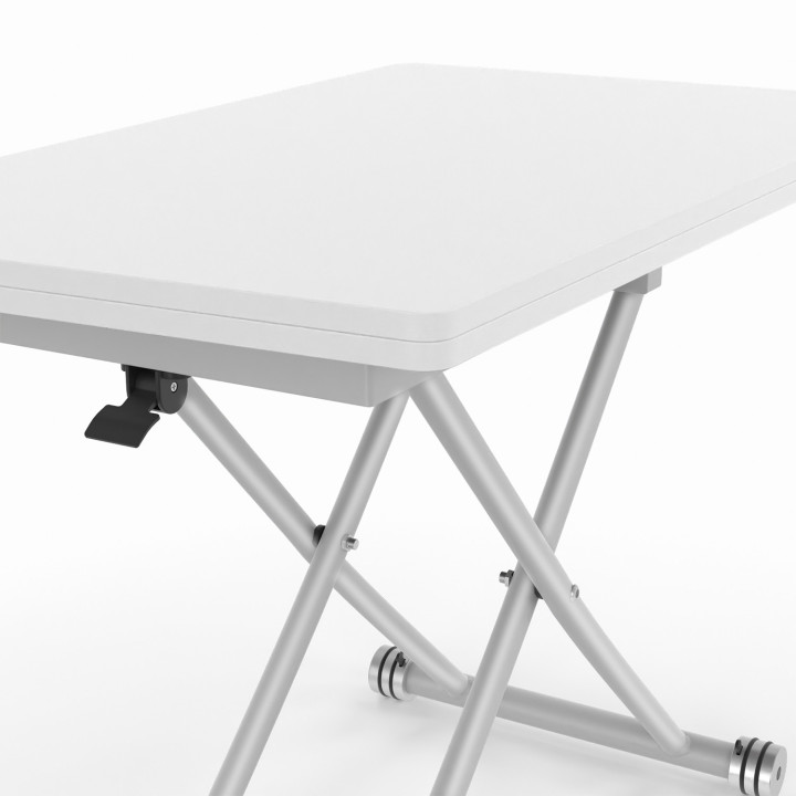 Tavolino trasformabile in tavolo da pranzo bianco - URBANA | ID Market