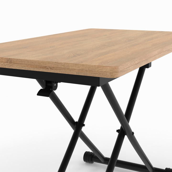 Tavolino da caffè trasformabile in tavolo da pranzo industriale - URBANA | ID Market