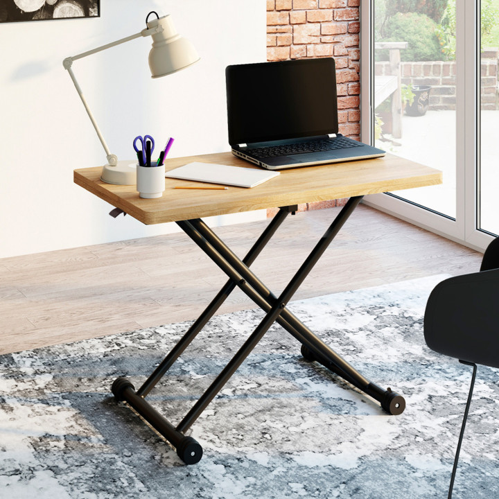 Tavolino da caffè trasformabile in tavolo da pranzo industriale - URBANA | ID Market