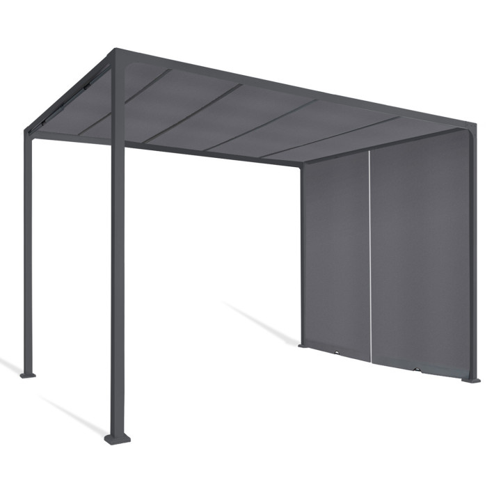 A buon mercato pergola scorrevole su 2 lati 3x3 M grigio antracite | ID Market