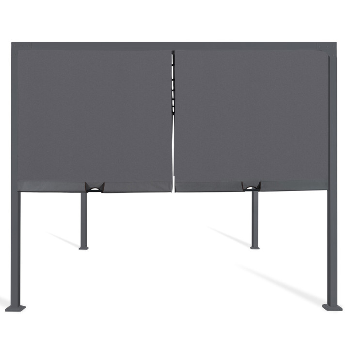 A buon mercato pergola scorrevole su 2 lati 3x3 M grigio antracite | ID Market