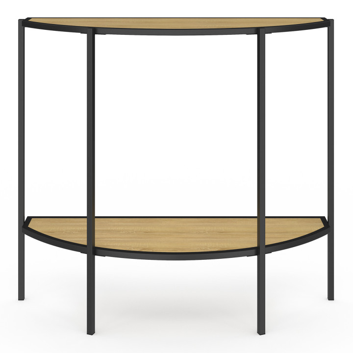 Console a mezzaluna con 1 ripiano in stile industriale - DETROIT | ID Market