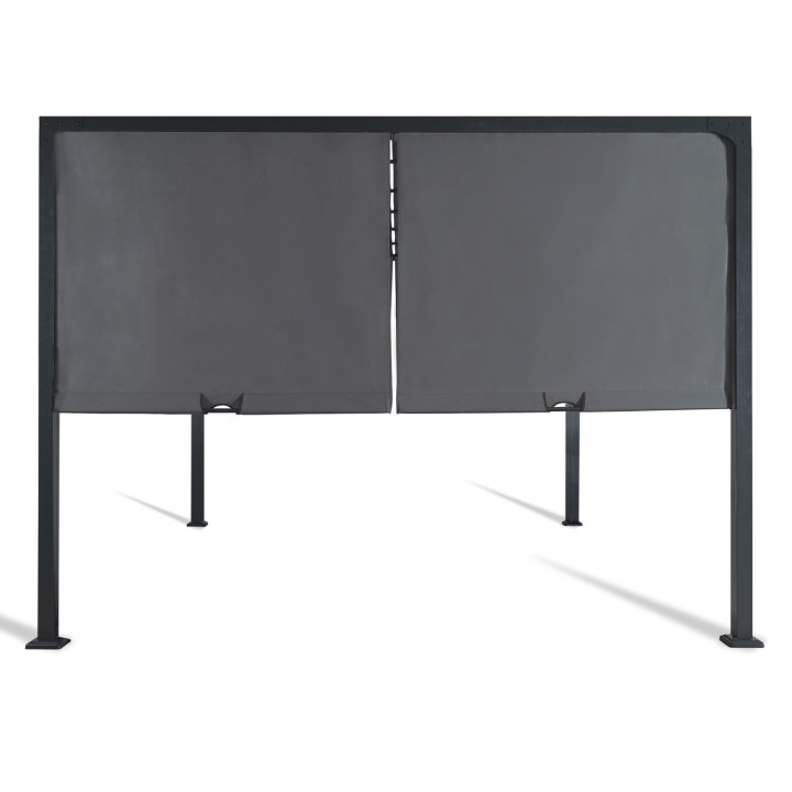 A buon mercato pergola scorrevole in metallo grigio 3x4m | ID Market