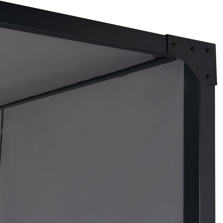 A buon mercato pergola scorrevole in metallo grigio 3x4m | ID Market