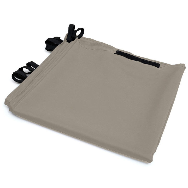 Set di 2 tende color tortora per pergola 3 e 4 M con chiusura a zip | ID Market