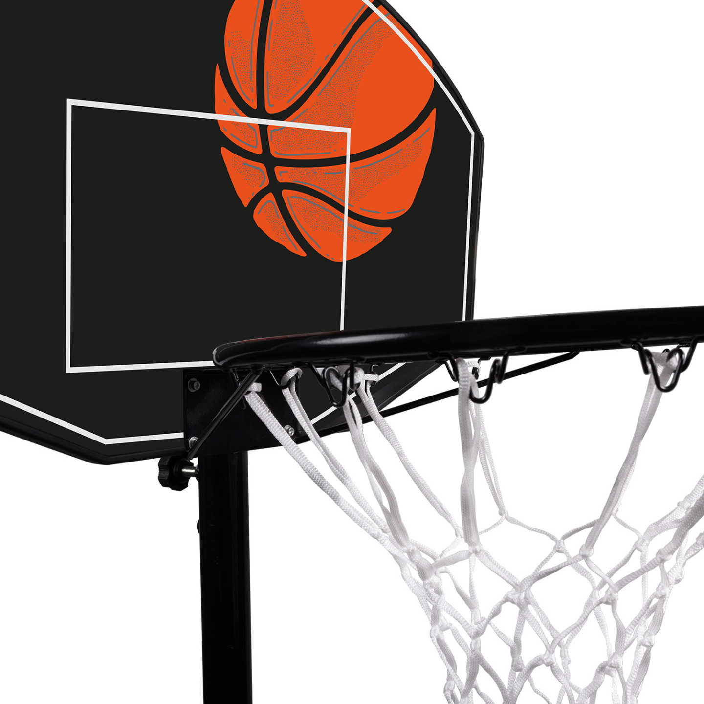 LIFERUN Canestro Basket Esterno Interno Camera Portatile regolabile da 135 a 305 cm, adatto per adulti, ragazzi, bambini, per cortile, giardino, garage, interni
