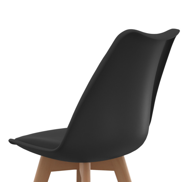 Sedie scandinave in grigio scuro, grigio chiaro, bianco e nero - ID Market