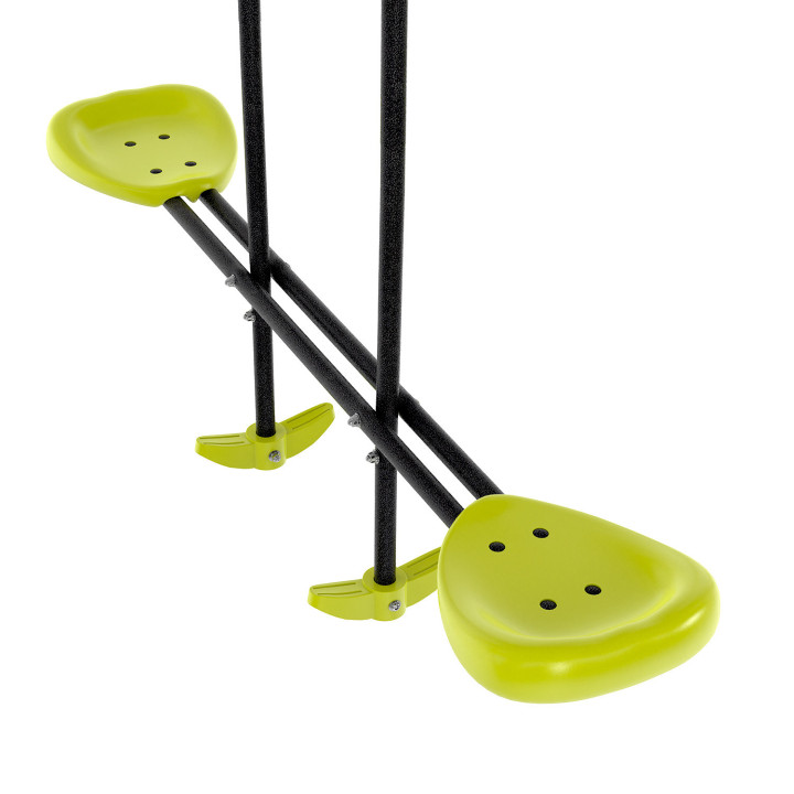 Altalena verde con 4 attrezzature: gondola, faccia a faccia e 2 altalene | IdMarket
