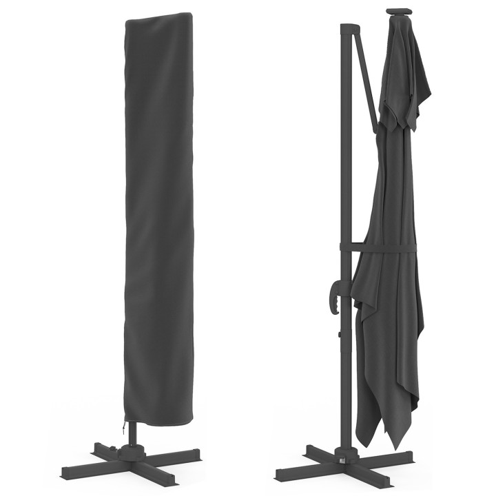 Ombrello inclinabile 3x4 con copertura - CALVI LED IDMarket