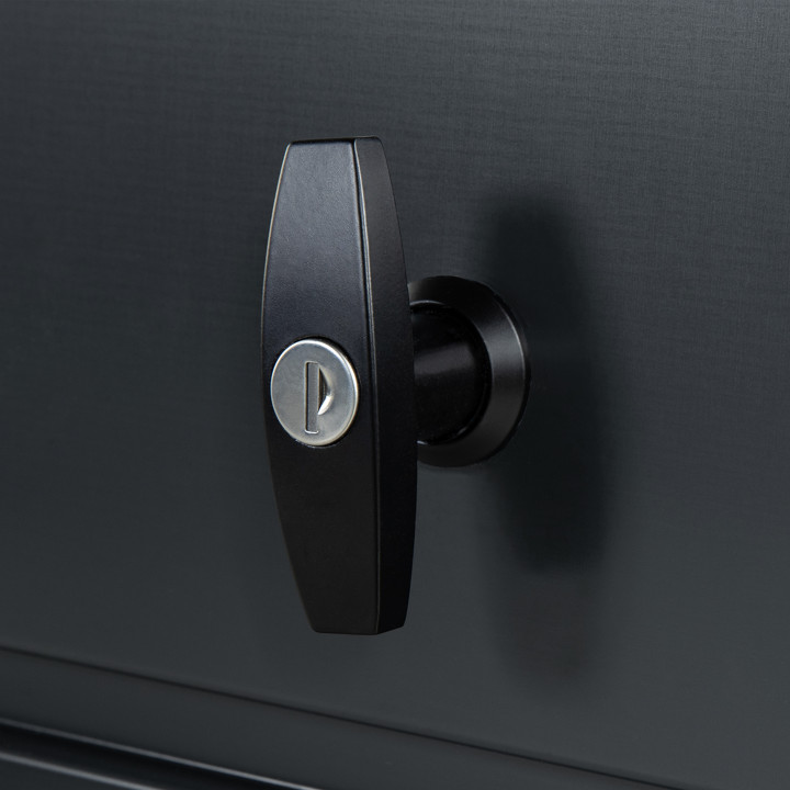 Cassetta da giardino in metallo con serratura grigio antracite 810L | ID Market