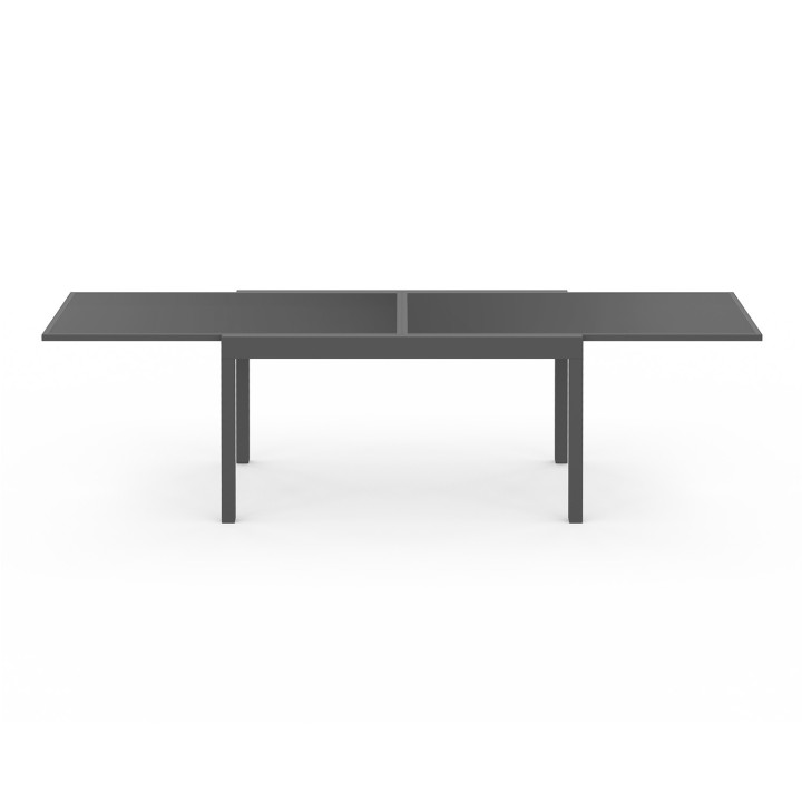 Set di mobili da giardino - tavolo allungabile e 12 sedie; grigio antracite - MADRID | ID Market