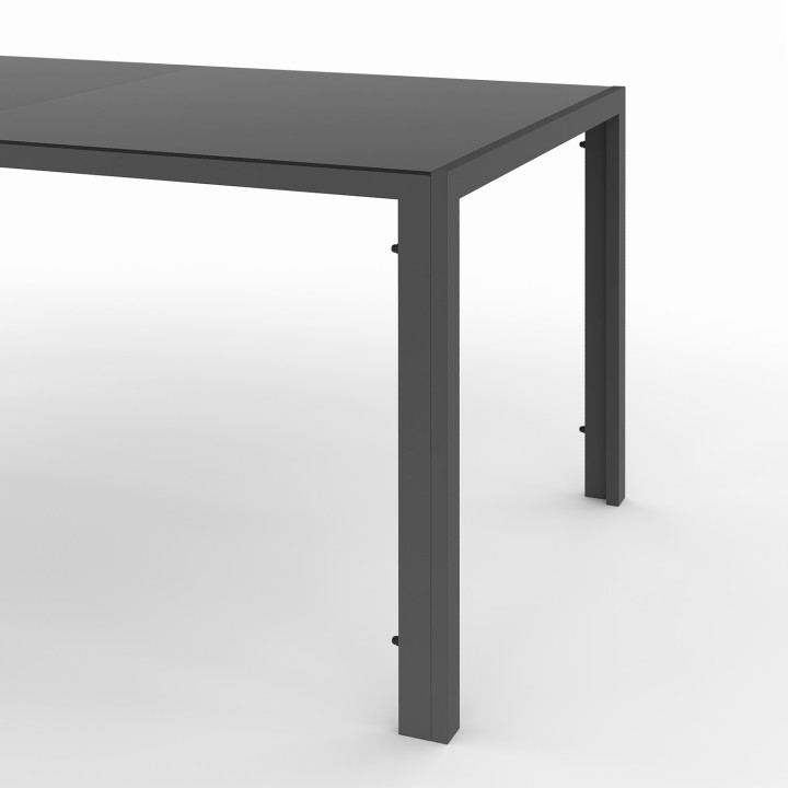 Set di mobili da giardino, tavolo e sedie, 8 posti, blu anatra - MADRID | ID Market