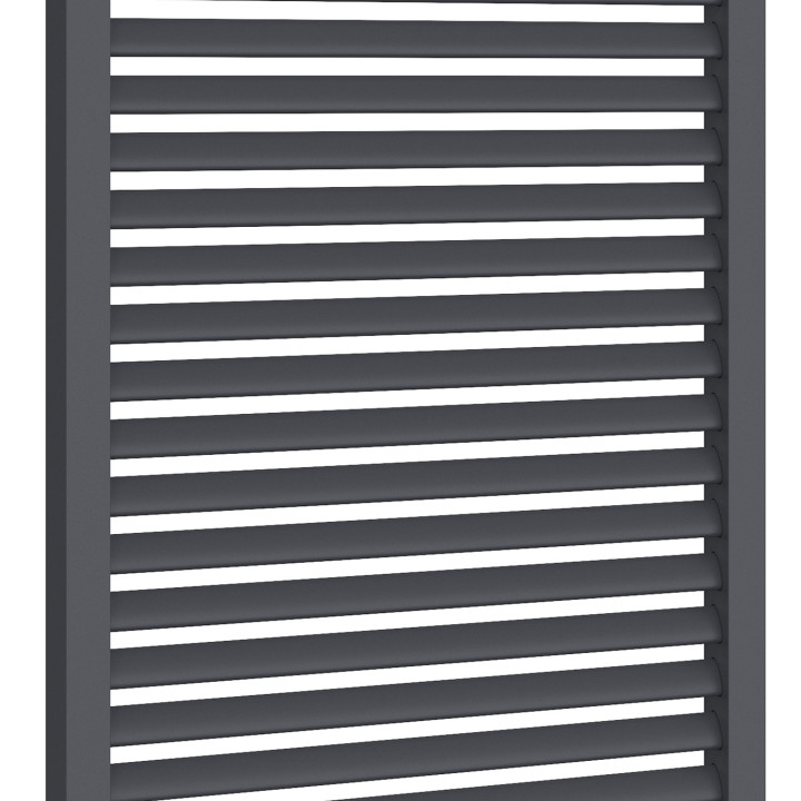 Pergola a lamelle grigio carbone con tetto retrattile e 4 sezioni modulari 3x4M | ID Market