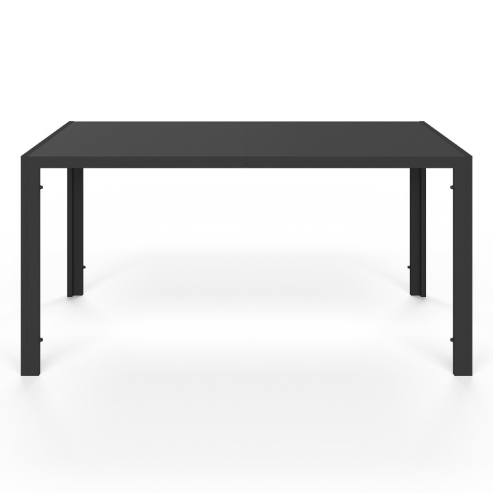 Set di mobili da giardino con 6 sedie in textilene nero e corda, rattan chiaro - MADEIRA |ID Market