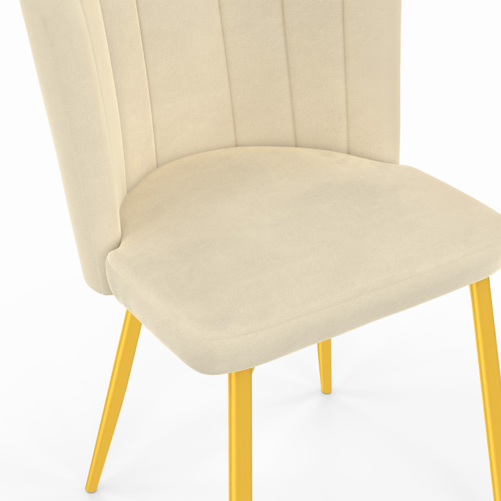 A buon mercato sedie a conchiglia beige - ADELLA | ID Market