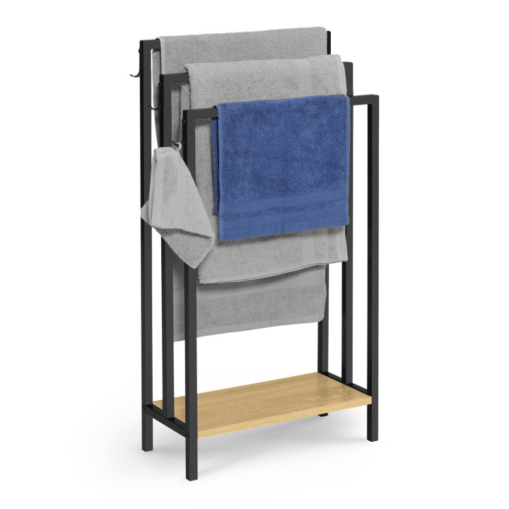 Portasciugamani di design industriale con ripiano - DETROIT | ID Market