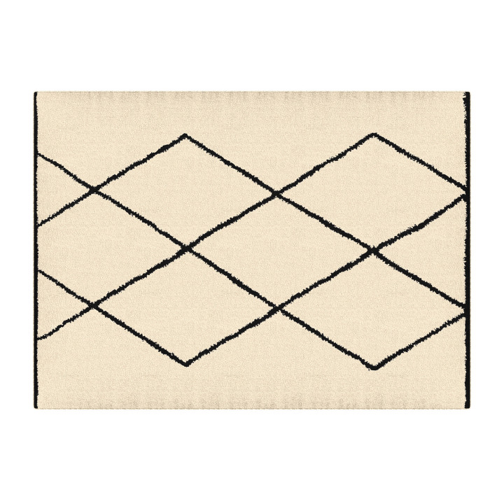Tappeto rettangolare con motivo berbero 160 x 220 cm - CASA | ID Market