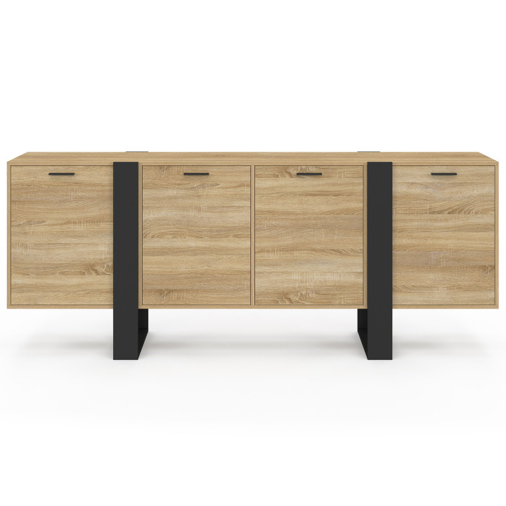 Grande credenza in legno e nero - PHOENIX | ID Market