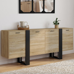 Grande credenza in legno e nero - PHOENIX | ID Market