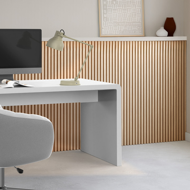 Pannelli acustici con doghe in finto rovere 240 x 60 cm | ID Market