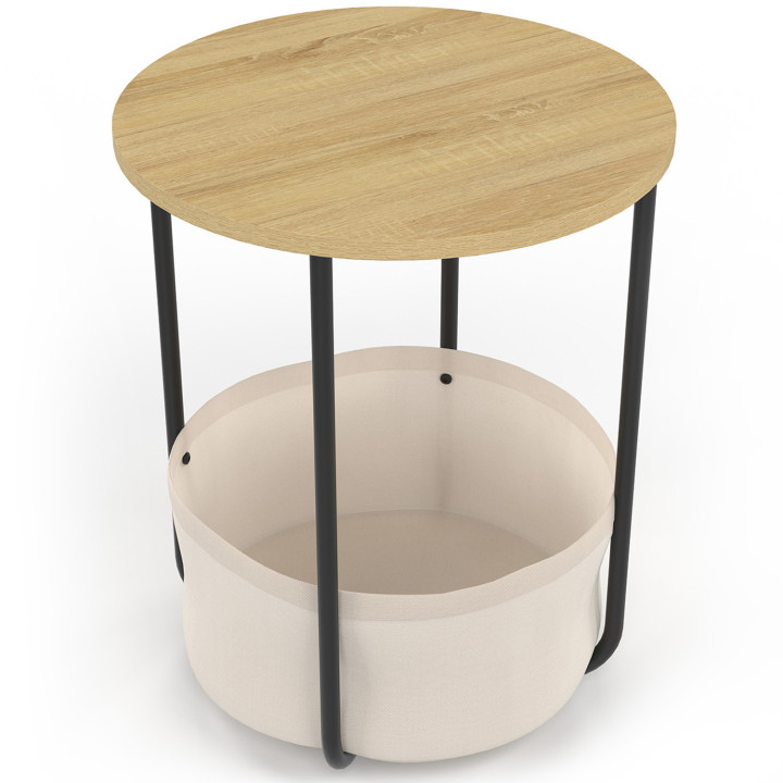 Comodini rotondi, tavolini, tavolini con cestino - DETROIT | ID Market