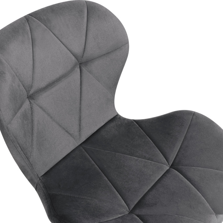 Set di 4 sedie in velluto pastello blu, grigio, rosa - ROBINE | ID Market