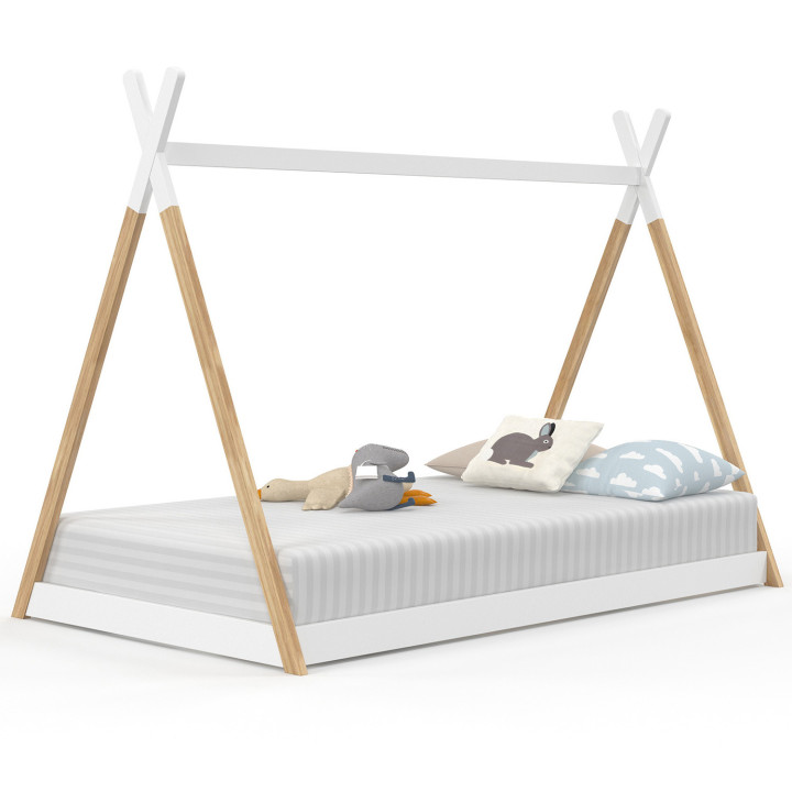 Letto teepee in legno e bianco - COME | ID Market