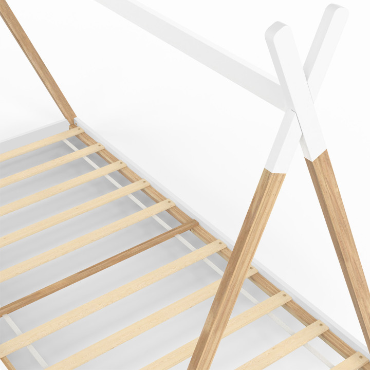 Letto teepee in legno e bianco - COME | ID Market
