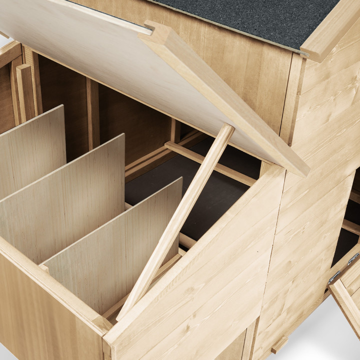 Pollaio XXL da 6 a 10 galline con cassetta nido | ID Market