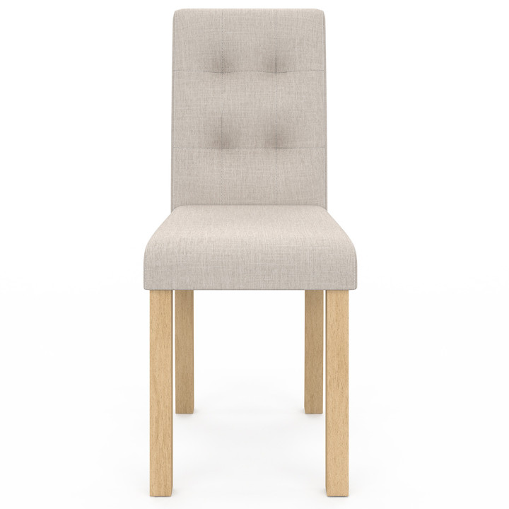 Sedie imbottite scandinave beige - set di 6 - POLGA | ID Market