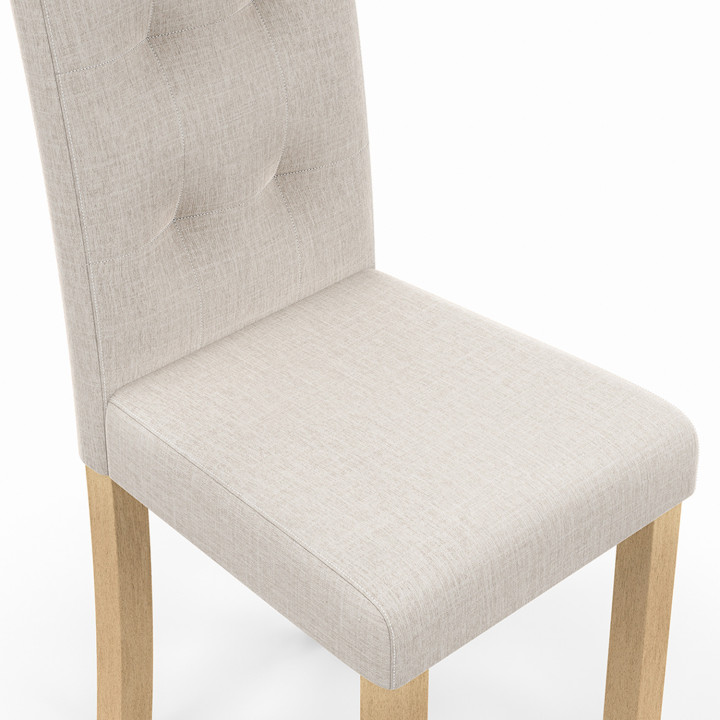 Sedie imbottite scandinave beige - set di 6 - POLGA | ID Market