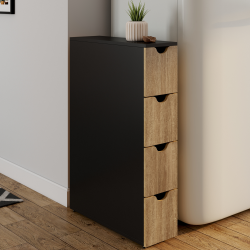 Torre di stoccaggio nera con 4 cassetti - WILO | ID Market