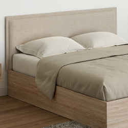 Testiera sospesa in lino beige 160 cm - ALHYA | ID Market