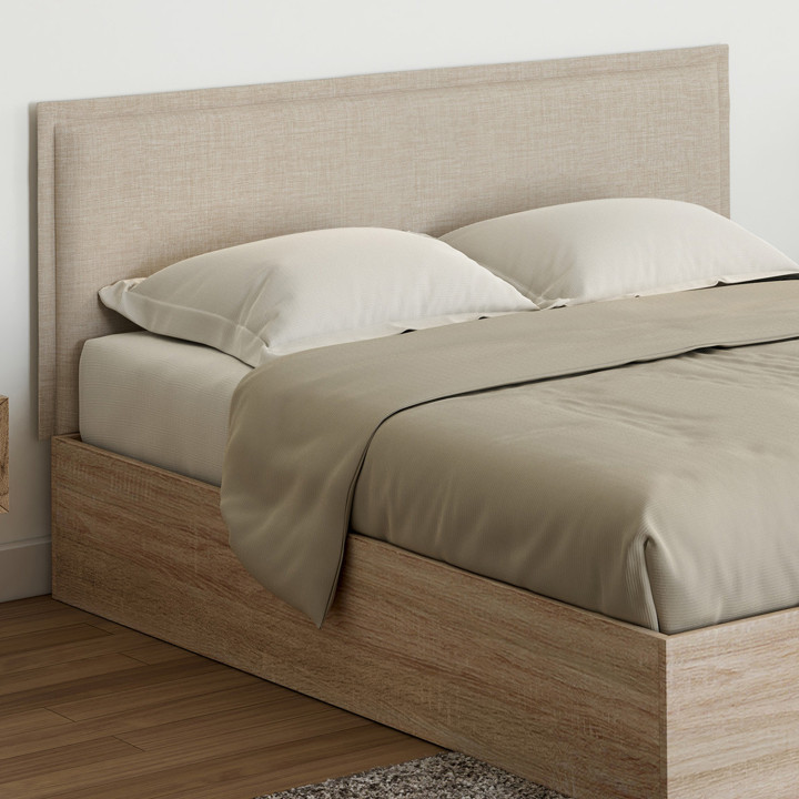 Testiera sospesa in lino beige 160 cm - ALHYA | ID Market