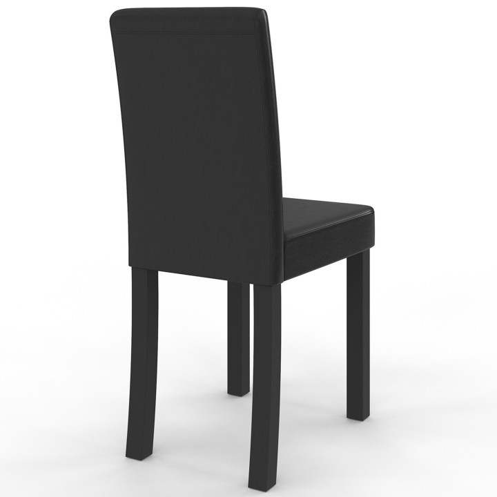 A buon mercato sedie da pranzo nere x4 - Hannah | ID Market