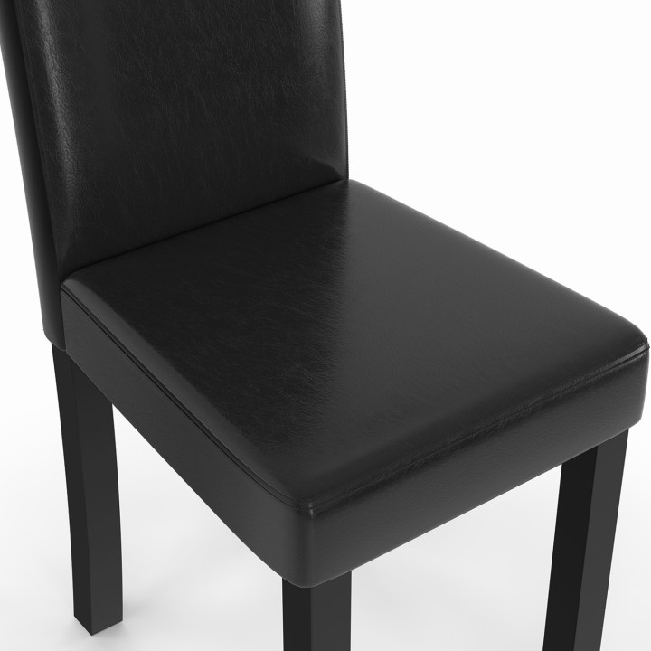 A buon mercato sedie da pranzo nere x4 - Hannah | ID Market