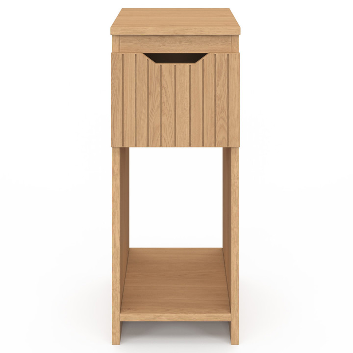 Comodini stretti con doghe ed effetto legno e 1 cassetto - ANOUK | IDMarket