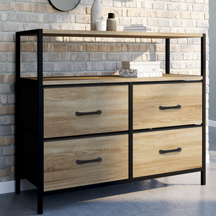 Cassettiera in tessuto a 4 cassetti, contenitore industriale - UTAH | ID Market