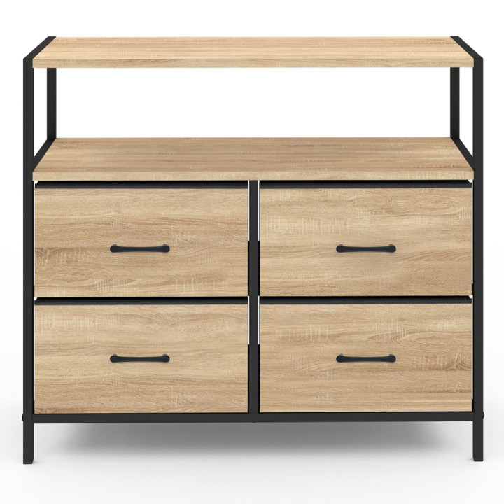 Cassettiera in tessuto a 4 cassetti, contenitore industriale - UTAH | ID Market