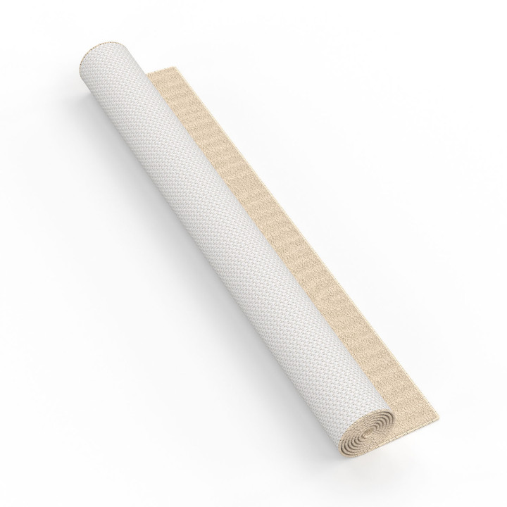 Tappeto rettangolare per interni con motivo circolare beige 120 x 170 cm - JADA | ID Market