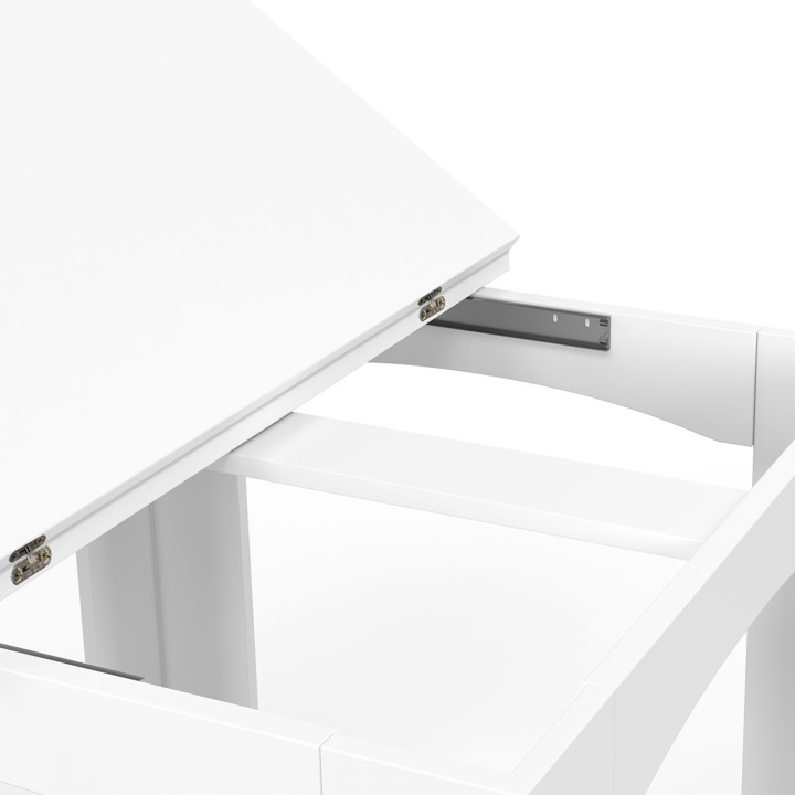 Tavolo da pranzo allungabile bianco economico per 4-8 persone | ID Market