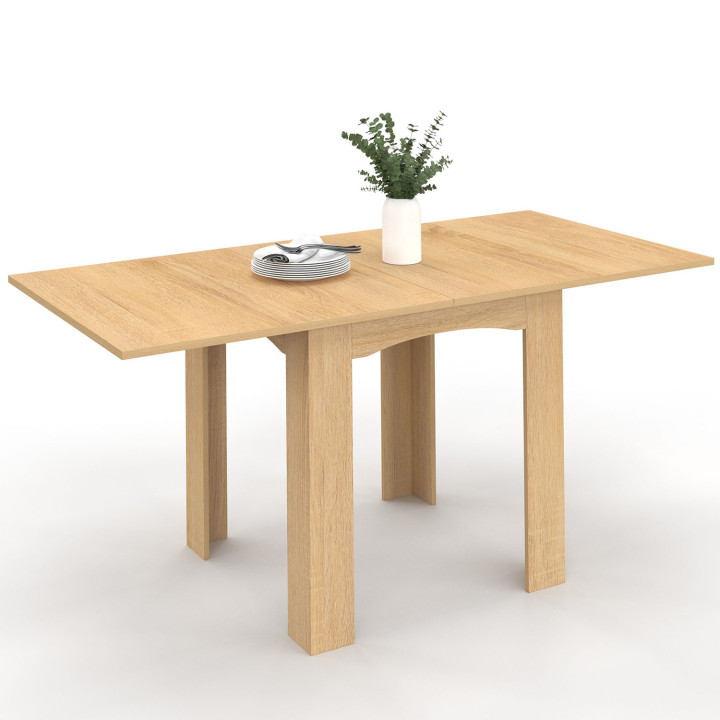 Tavolo da pranzo allungabile in finto faggio da 4 a 8 persone | ID Market